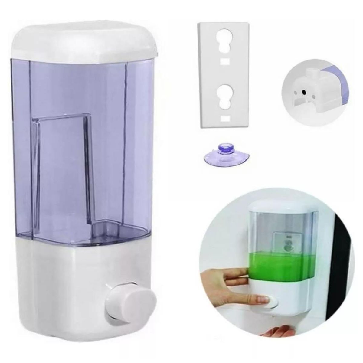 GENERICO - Dispensador de Pared Para Jabón 500 ml