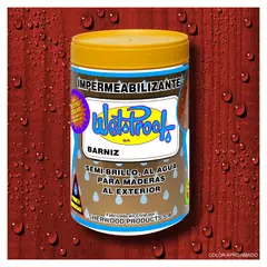 WETPROOF - BARNIZ PARA MADERA IMPERMEABILIZANTE WET PROOF® ROJO 1-4 GALON
