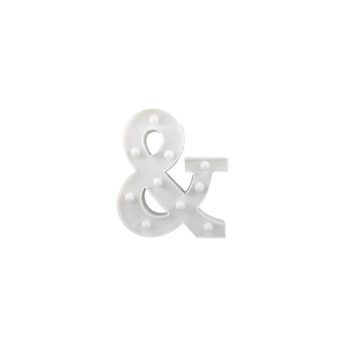 GENERICO - Letra Blanca Con Luz Led &