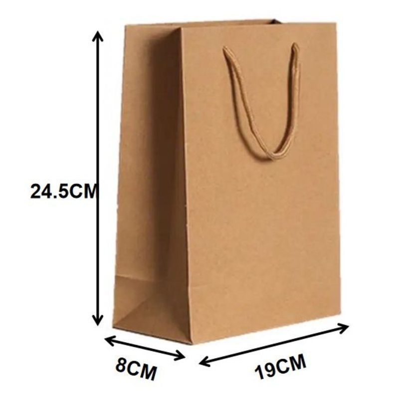 GENERICO - BOLSAS DE REGALO KRAFT 24X19 CM