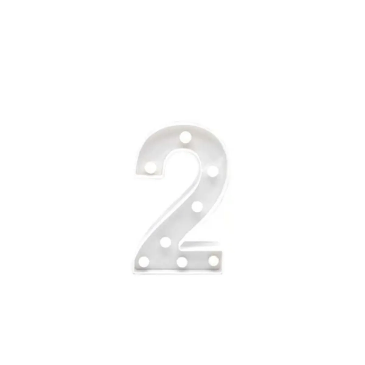 GENERICO - Numero Con Luz Led 2