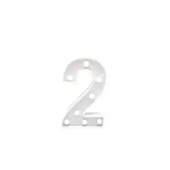 GENERICO - Numero Con Luz Led 2