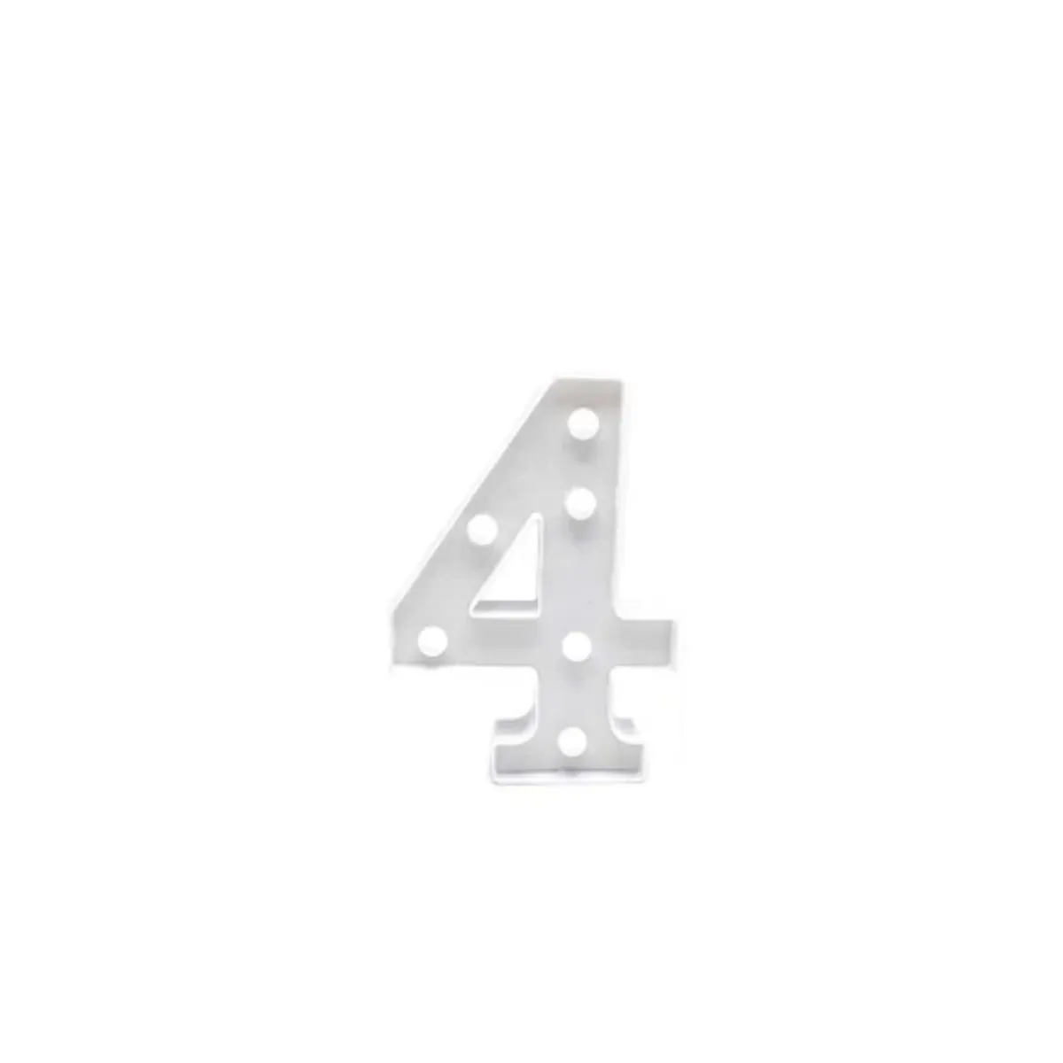 GENERICO - Numero Con Luz Led 4