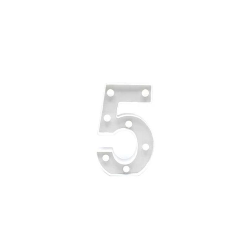 GENERICO - Numero Con Luz Led 5