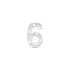 GENERICO - Numero Con Luz Led 6