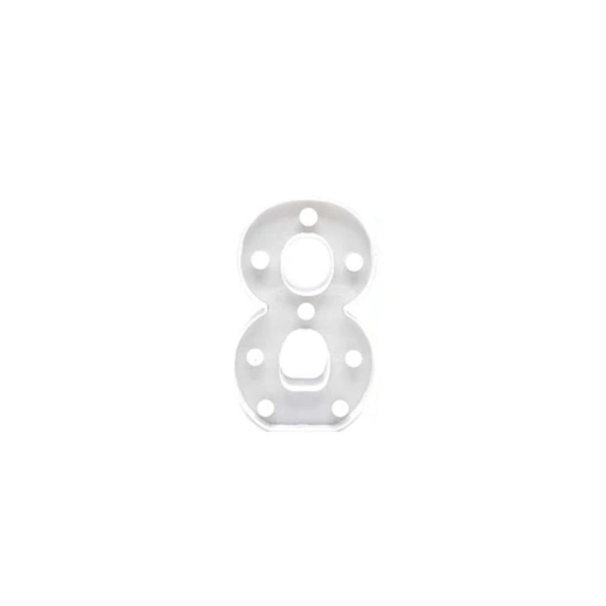 GENERICO - Numero Con Luz Led 8