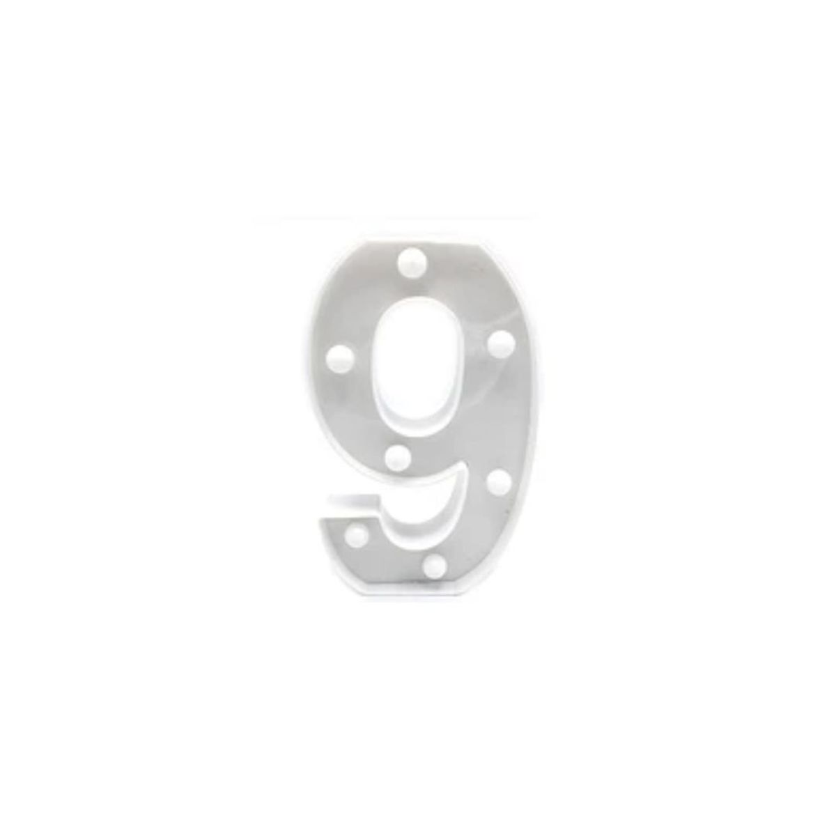 GENERICO - Numero Con Luz Led 9