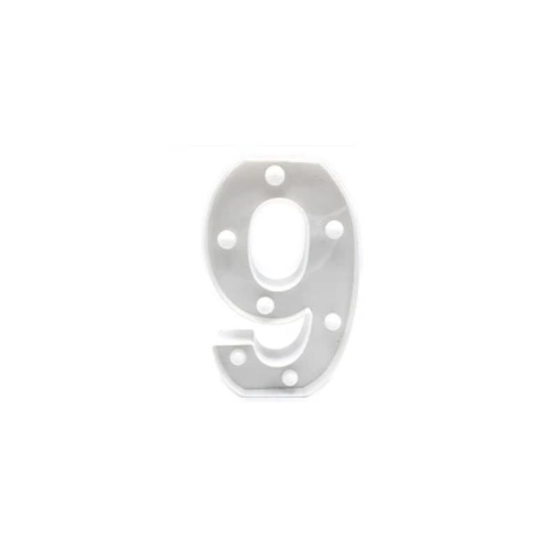 GENERICO - Numero Con Luz Led 9
