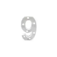 GENERICO - Numero Con Luz Led 9