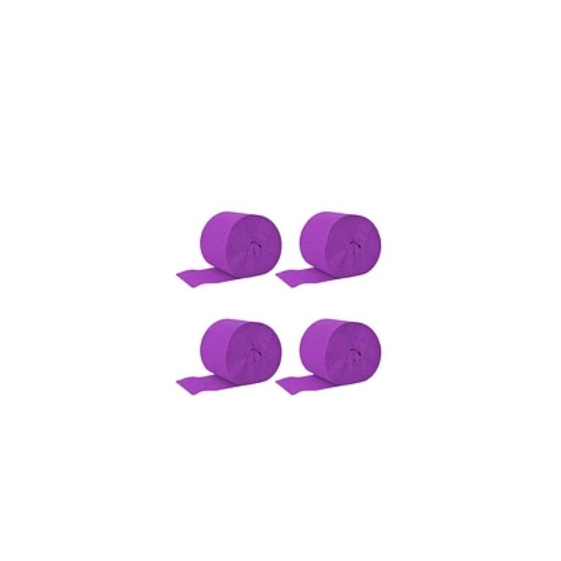 GENERICO - Feston Decorativo Morado Oscuro 4pcs 6cmx10m