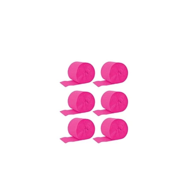 GENERICO - Feston Fino Fucsia 6pcs 2cmx10m