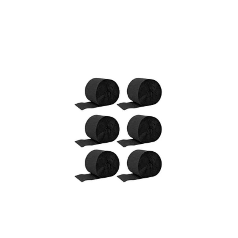 GENERICO - Feston Fino Negro 6pcs 2cmx10m