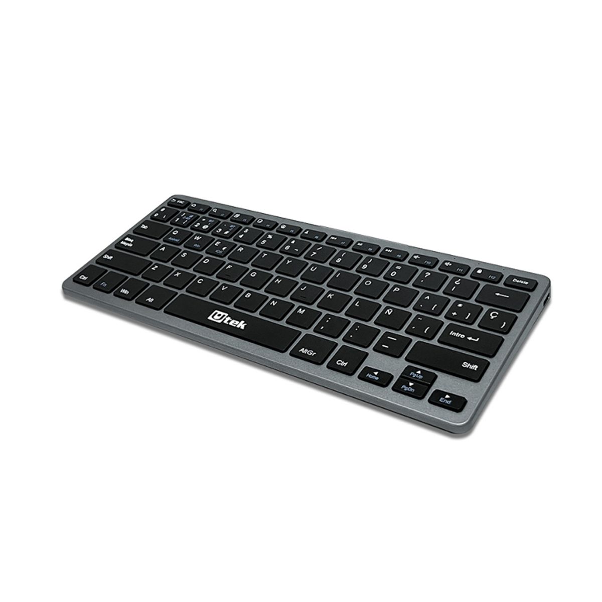 FACTORYTECH - Teclado Inalambrico y Bluetooth Recargable Utek UT-KBB2100