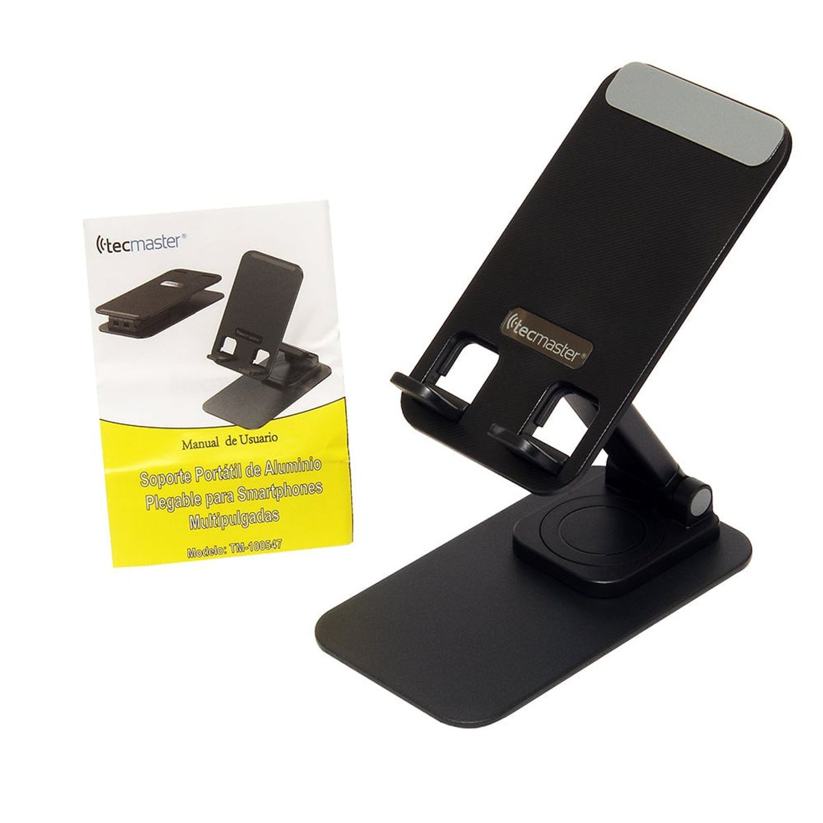 FACTORYTECH - Soporte Portatil Plegable Aluminio Smartphones Tablets Tecmaster
