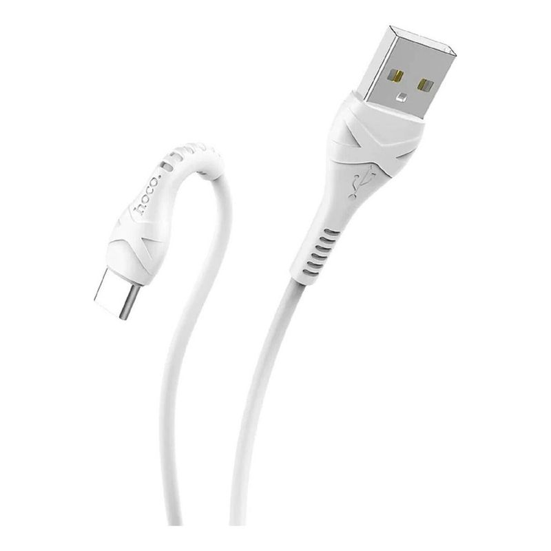 FACTORYTECH - Cable Carga USB Tipo C HOCO X20 2 Metros Blanco