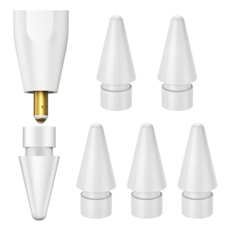 GENERICO - Punta Reemplazo Para Apple Pencil 1era Y 2da Gen Pack 6 Uni