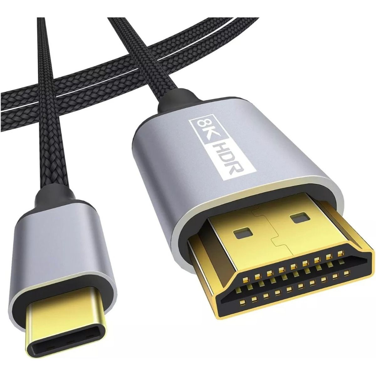 GENERICO - Cable Adaptador Usb Tipo- C A Hdmi 4k 60hz Hdtv Resistente