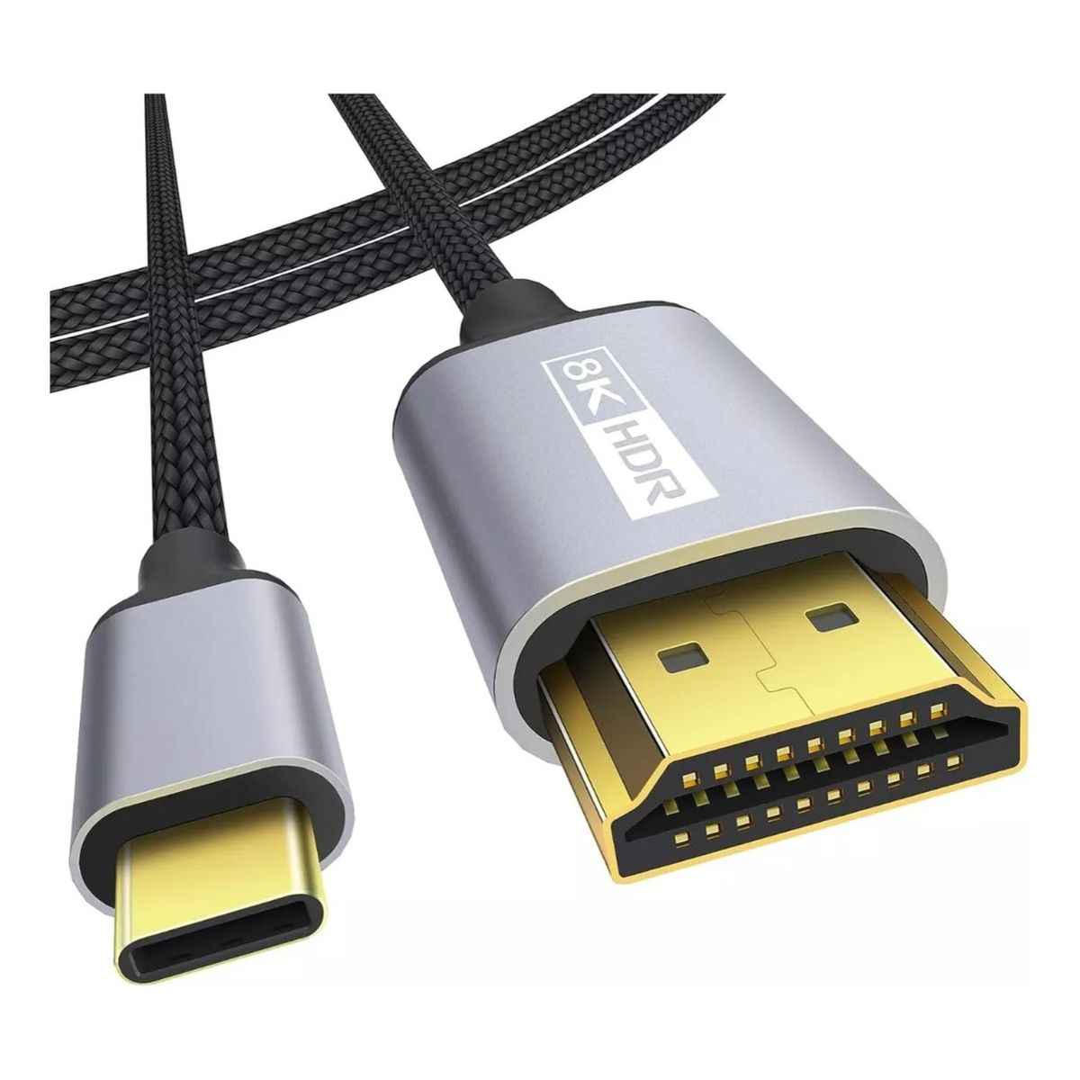 GENERICO - Cable Adaptador Usb Tipo- C A Hdmi 4k 60hz Hdtv Resistente