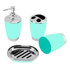 OEM - Set Accesorios De Baño 4pzs Portacepillos Jabonera