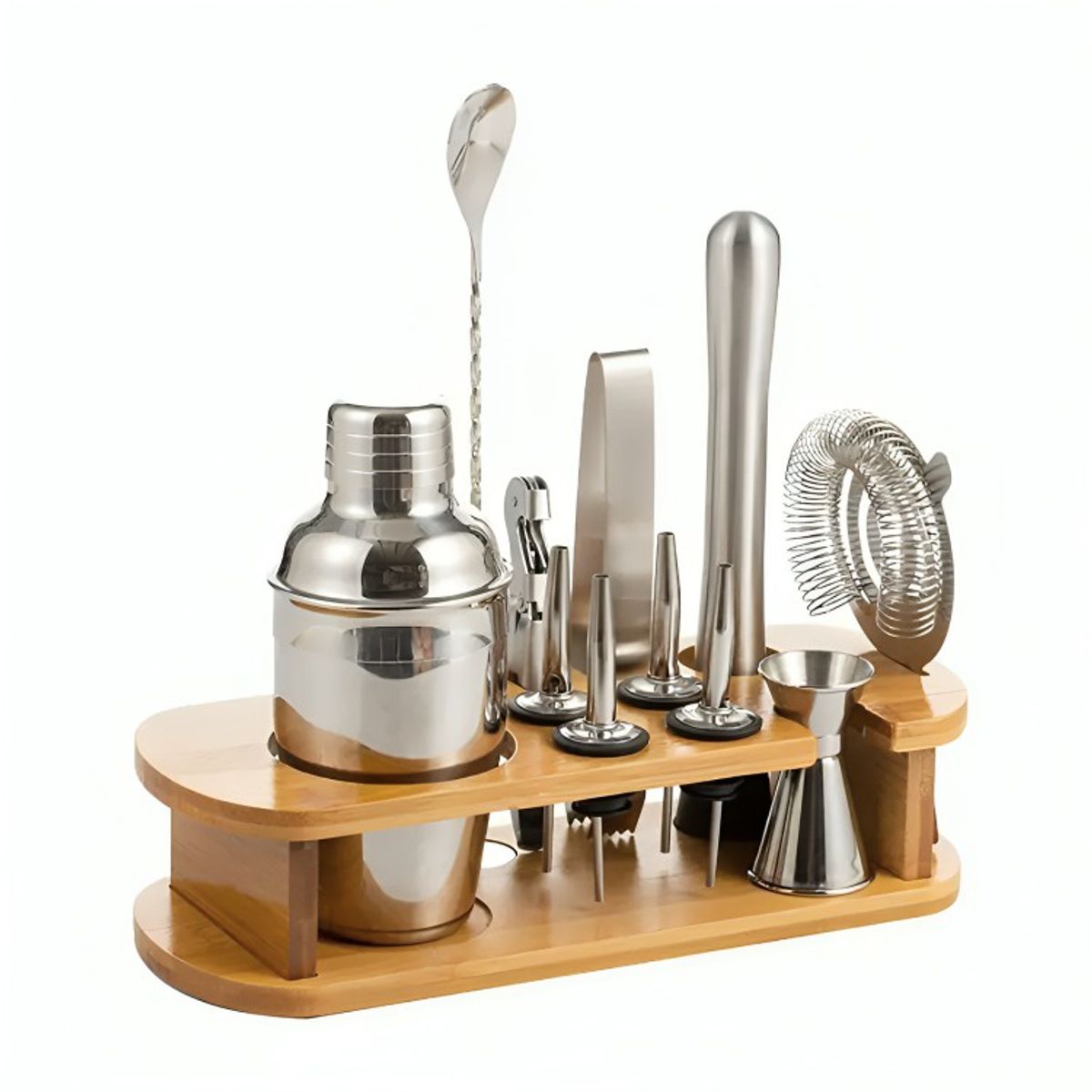 OEM - Kit De Utensilios De Coctelería ccoctelera De 750ml 12 Pzs