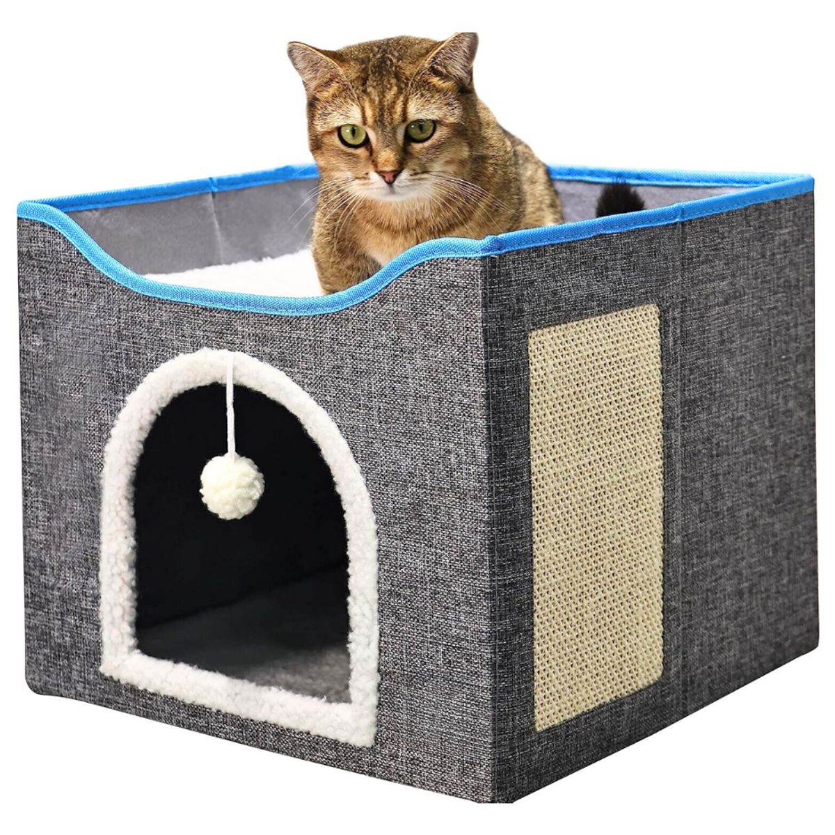 GENERICO - Cama Casa Iglu Para Mascotas Gato Y Perro Pequeño Desarmable
