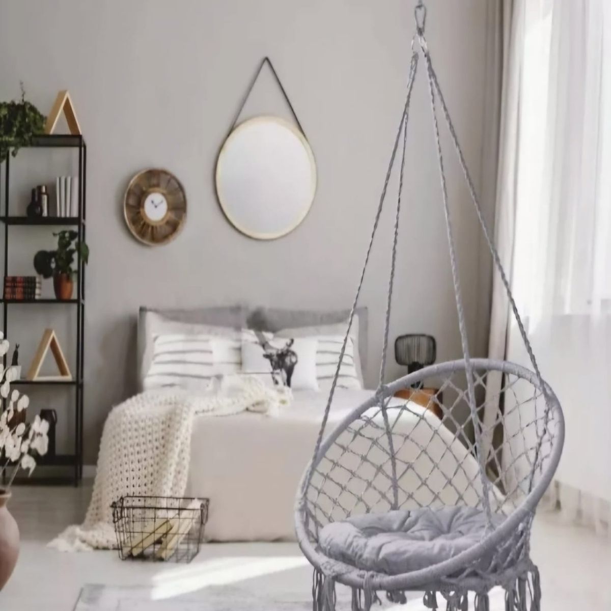 GENERICO - Hamaca Colgante con Silla Ideal para Relajarse 9n3