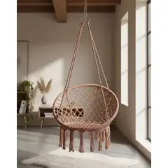GENERICO - Silla Colgante Hamaca Reforzada para Interior y Exterior SIN COJINES