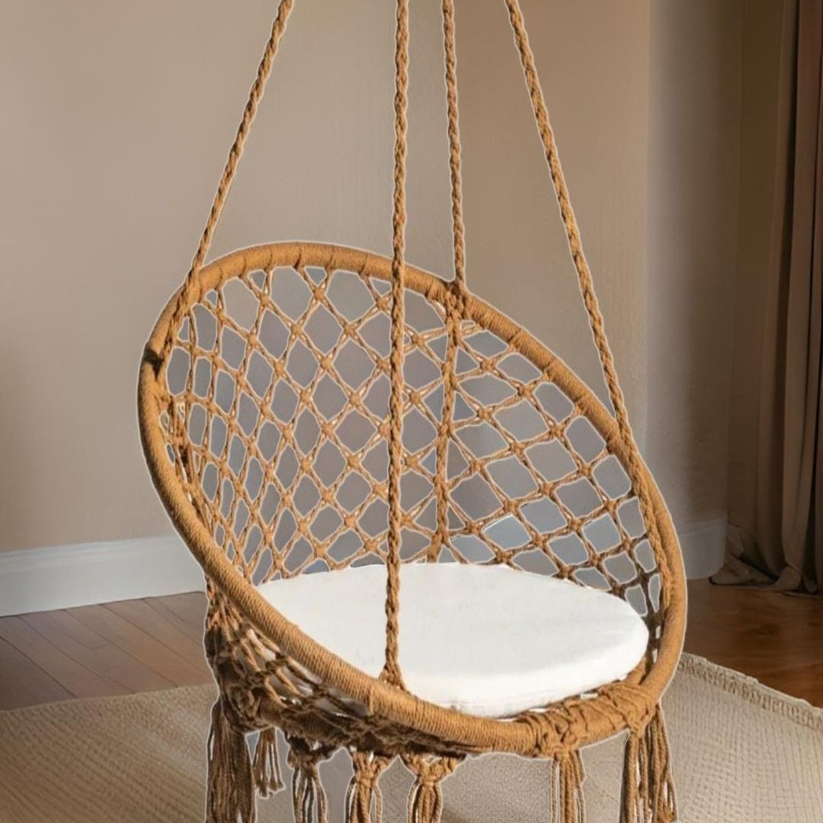 GENERICO - Hamaca Colgante con Silla Ideal para Relajarse 9n2…