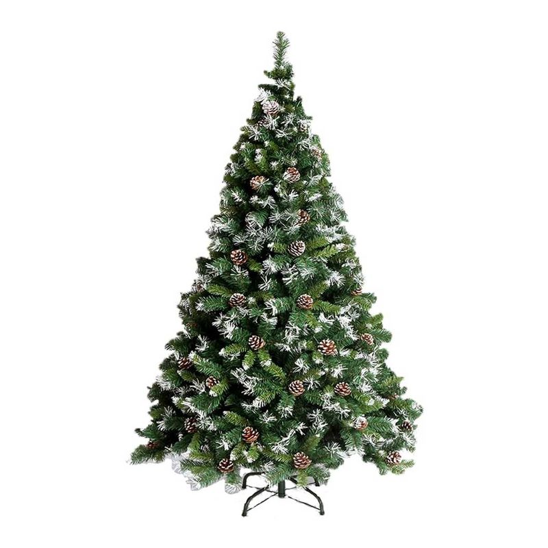 GENERICO - Árbol De Navidad con Piñas Jaspeado 1100Ramas 240Cm AS505