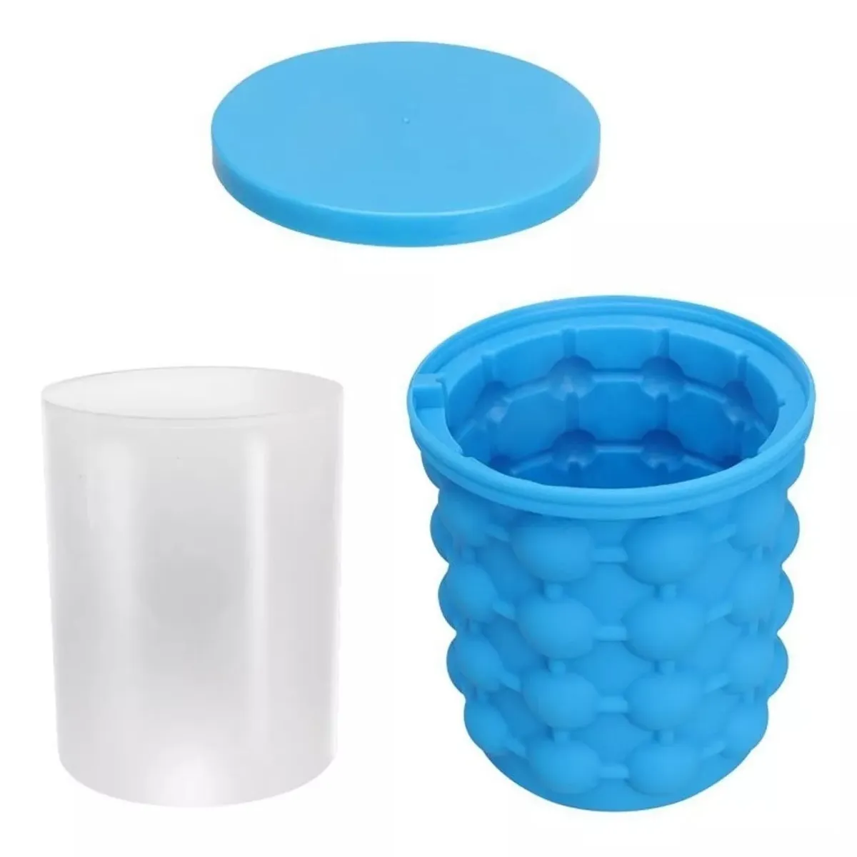 GENERICO - Molde Silicona Hielera Hacer Cubos De Hielo Ice Cube Maker