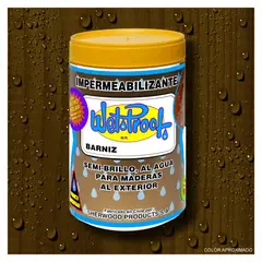 WETPROOF - BARNIZ PARA MADERA IMPERMEABILIZANTE WET PROOF® NOGAL 1-4 GALON