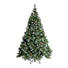 GENERICO - Árbol De Navidad con Piñas Jaspeado 600Ramas 180Cm AS503