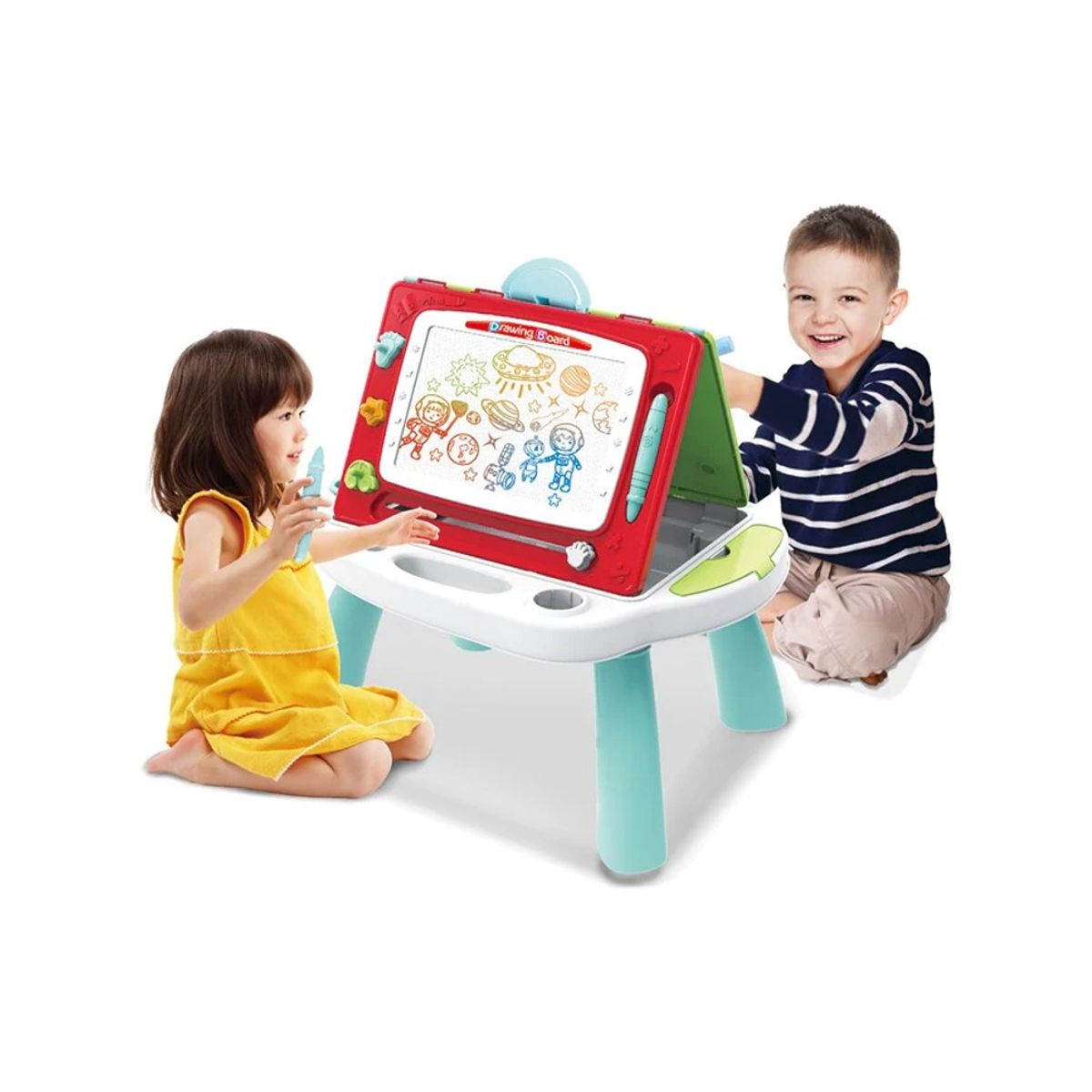 GENERICO - Pizarra Doble Magnetica 2 en 1 Para Niños