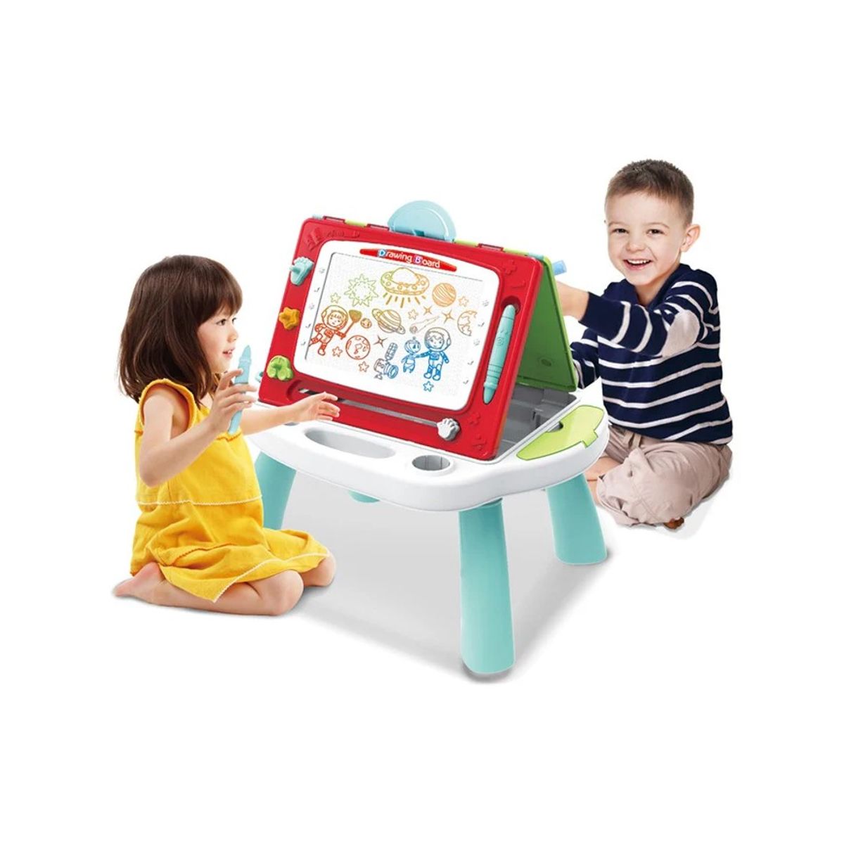 GENERICO - Pizarra Doble Magnetica 2 en 1 Para Niños