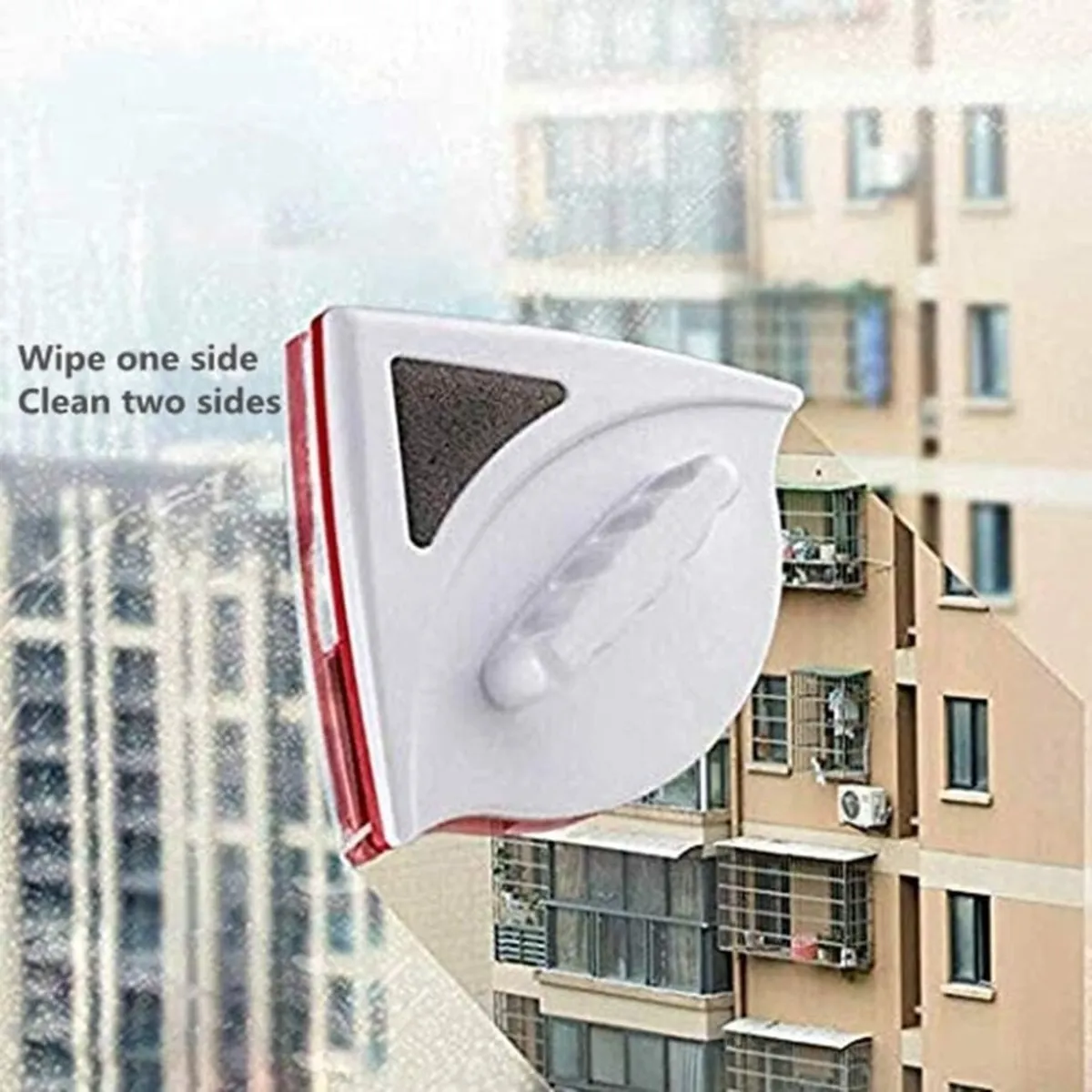 GENERICO - Limpia Vidrios Magnetico Limpiador De Vidrios Ventanas Hogar