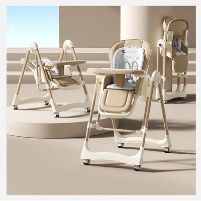 Imagen 2 del producto Silla de comer Plegable Multifuncional 3 en 1 de bebé Brown