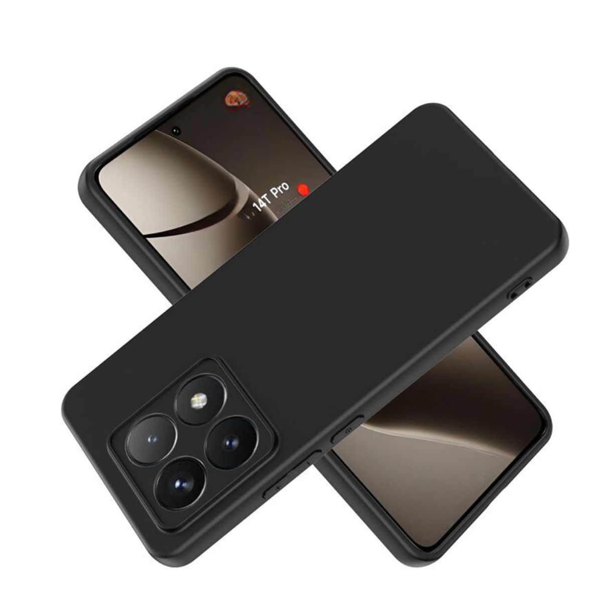 GENERICO - Carcasas Silicona Color Para Xiaomi 14T PRO - Negro
