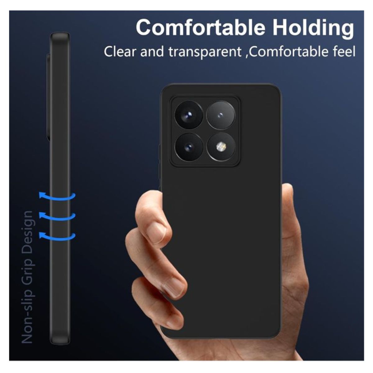 GENERICO - Carcasas Silicona Color Para Xiaomi 14T PRO - Negro