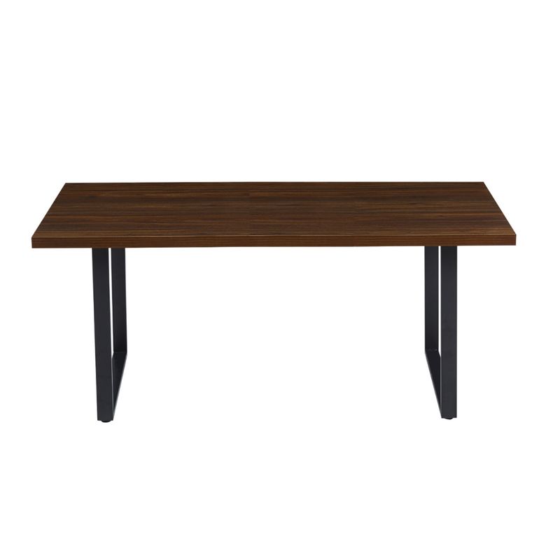PANDALINO - Mesa Rectangular Ámbar Oscura 140x90 - Estilo Industrial