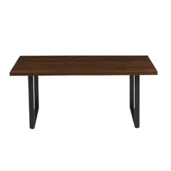 PANDALINO - Mesa Rectangular Ámbar Oscura 140x90 - Estilo Industrial