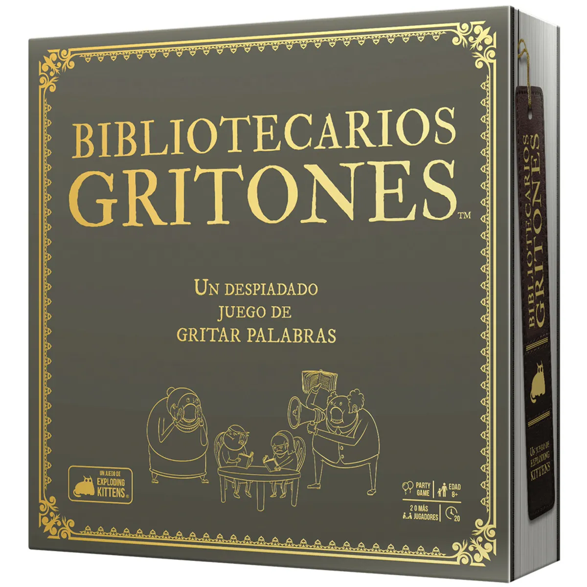 EXPLODING KITTENS - Bibliotecarios Gritones - Exploding Kittens - Juego De Mesa