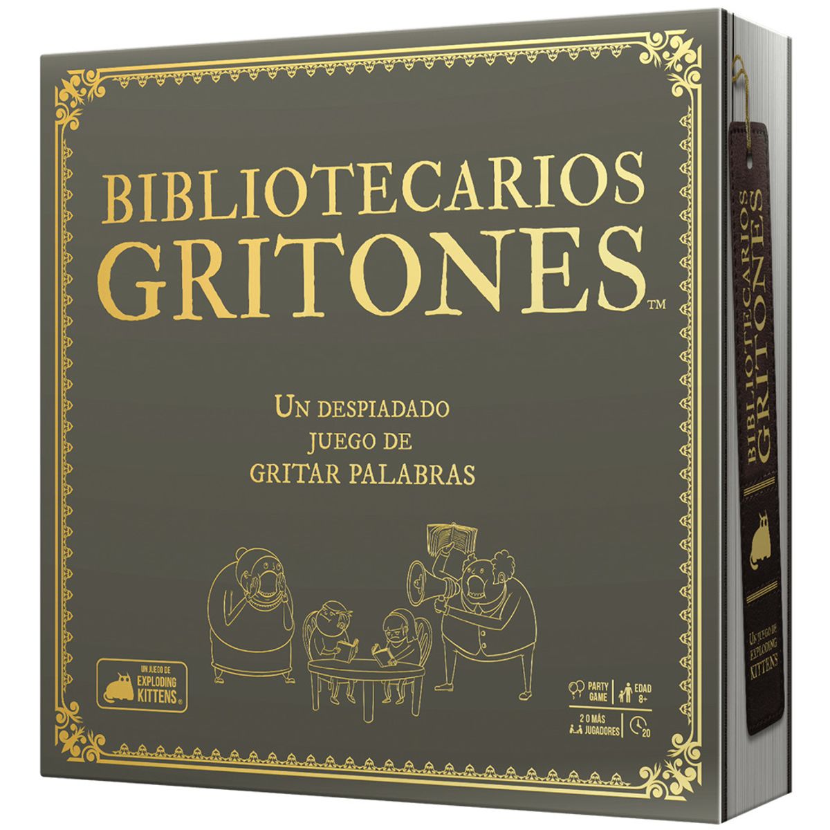 EXPLODING KITTENS - Bibliotecarios Gritones - Exploding Kittens - Juego De Mesa