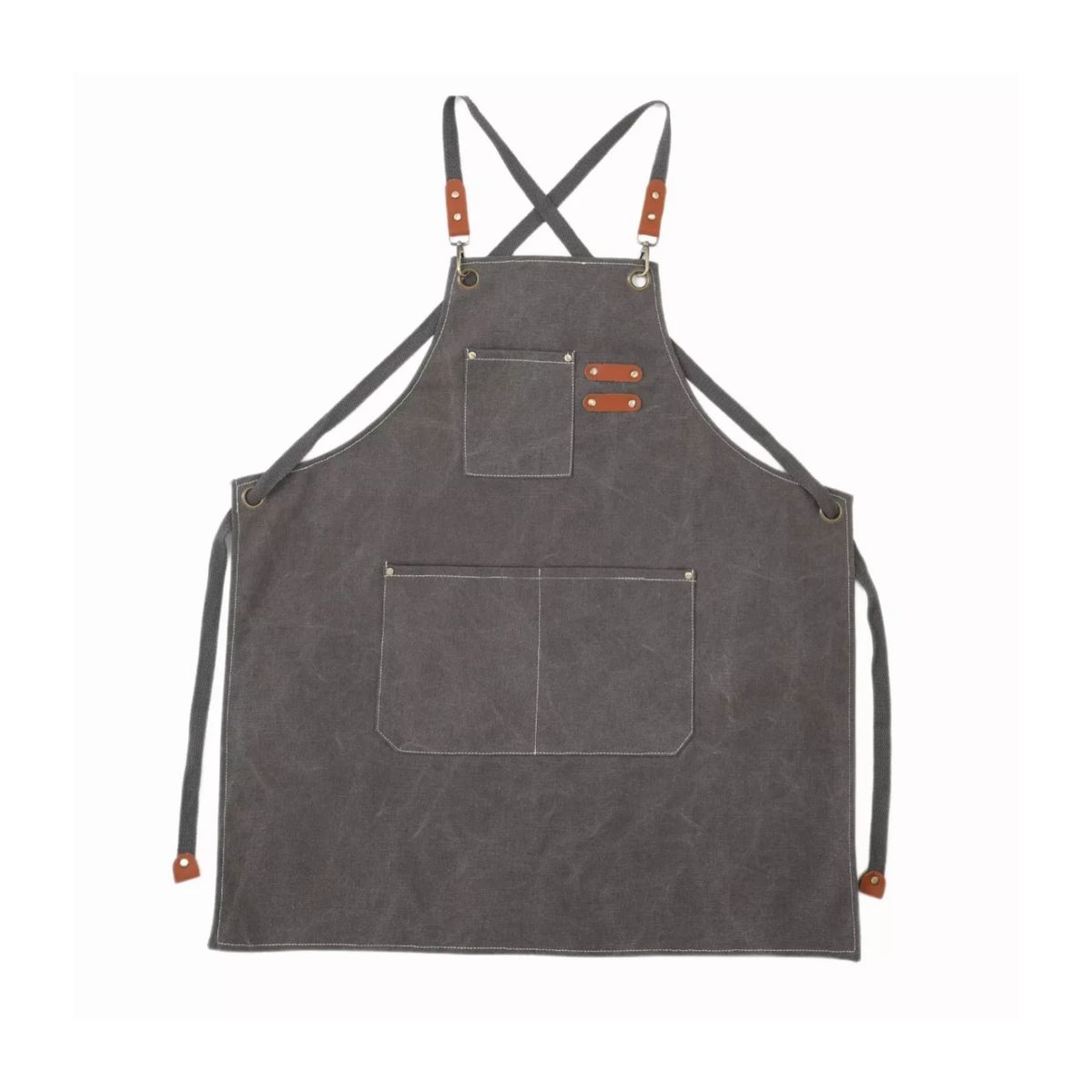 IMPORTCLICK - Pechera Delantal uso 68x78 CM  Gris