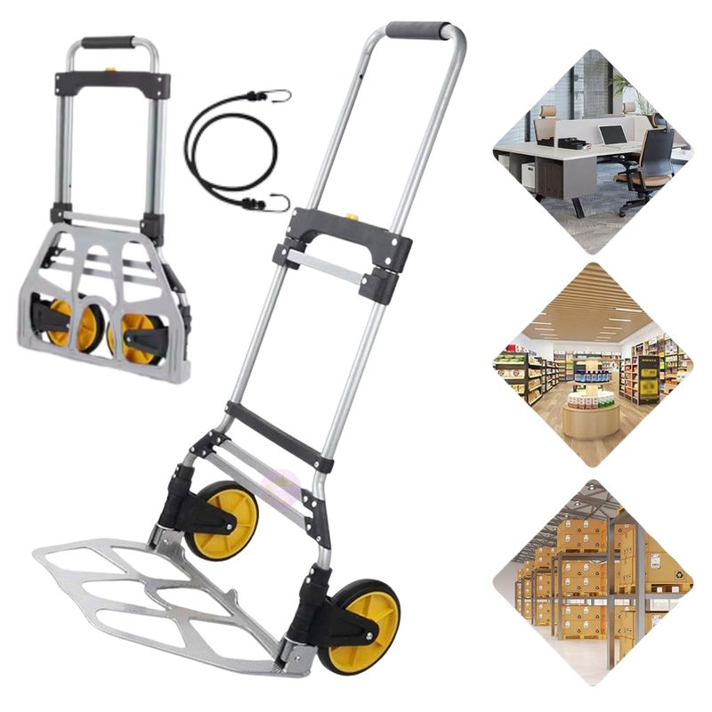 GENERICO - Carro de Carga Plegable Tipo Yegua  Rodamientos Cuerda