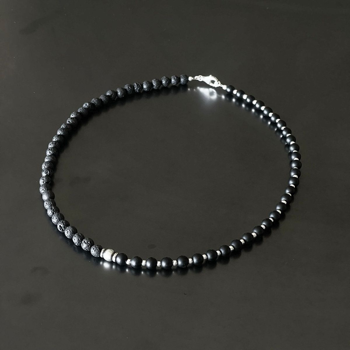 MALEVO JOYAS - Collar Hombre Onix Emblem