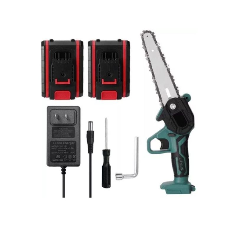 GENERICO - Mini Moto Sierra Eléctrico Recargable Portatil Inalámbrica
