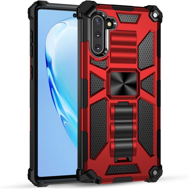GENERICO - Carcasa para Samsung Note 10 Antigolpe Reforzada - Rojo