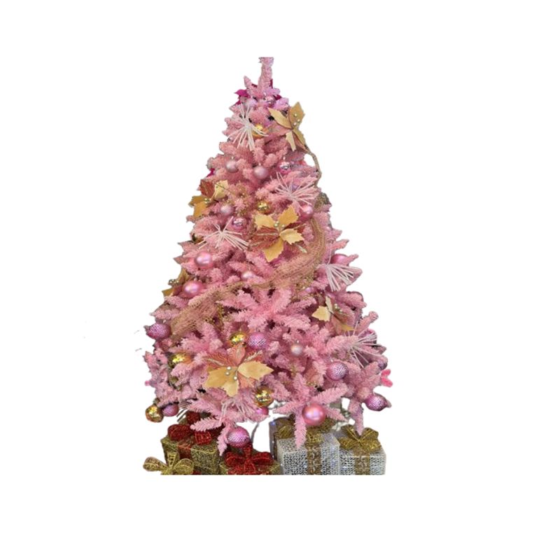 GENERICO - Árbol De Navidad Rosado 1,8 m incluye Los Adornos