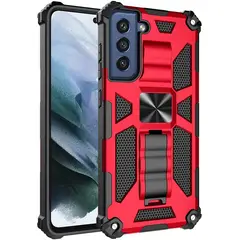 GENERICO - Carcasa para Samsung S21 Antigolpe Reforzada - Rojo