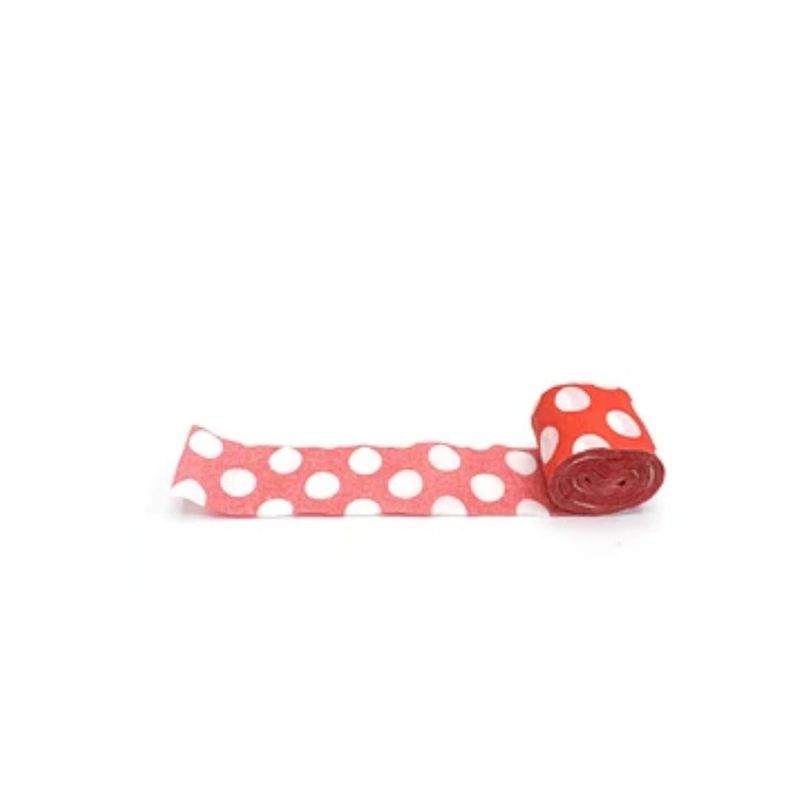 GENERICO - Feston Rojo De Puntos 4pcs 25mmx10m